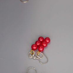 rainbow stripe Beaded Earrings length 2.2cm width 8mm