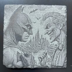 Unique Super Heroes Batman Slate Mat Engraved x4 Coaster Set #3 Man Cave Gifts 3