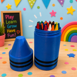 Giant Crayon Holder - includes 24 wax crayons