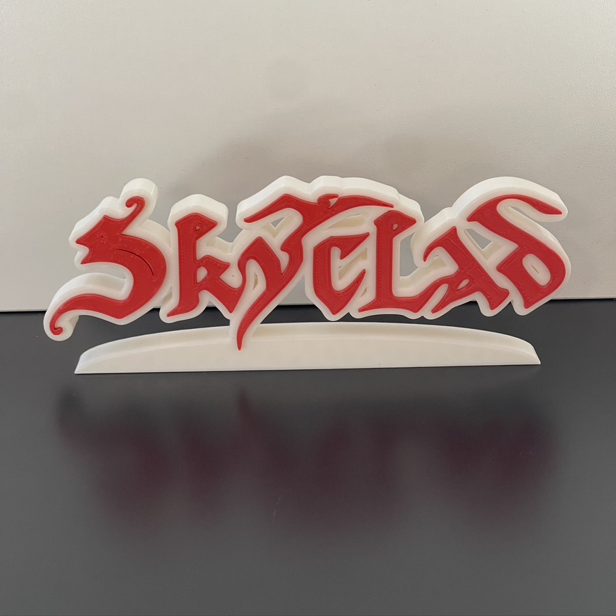 3D Skyclad Metal Rock White/Red Wall Shelf Desk Stand Display Decorative Man Cave Gift 3D Skyclad Metal Rock White/Red Wall Shelf Desk Stand Display Decorative Man Cave Gift