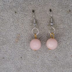 pink beaded earrings length 10mm width 10mm 2 pink beaded earrings length 10mm width 10mm 2