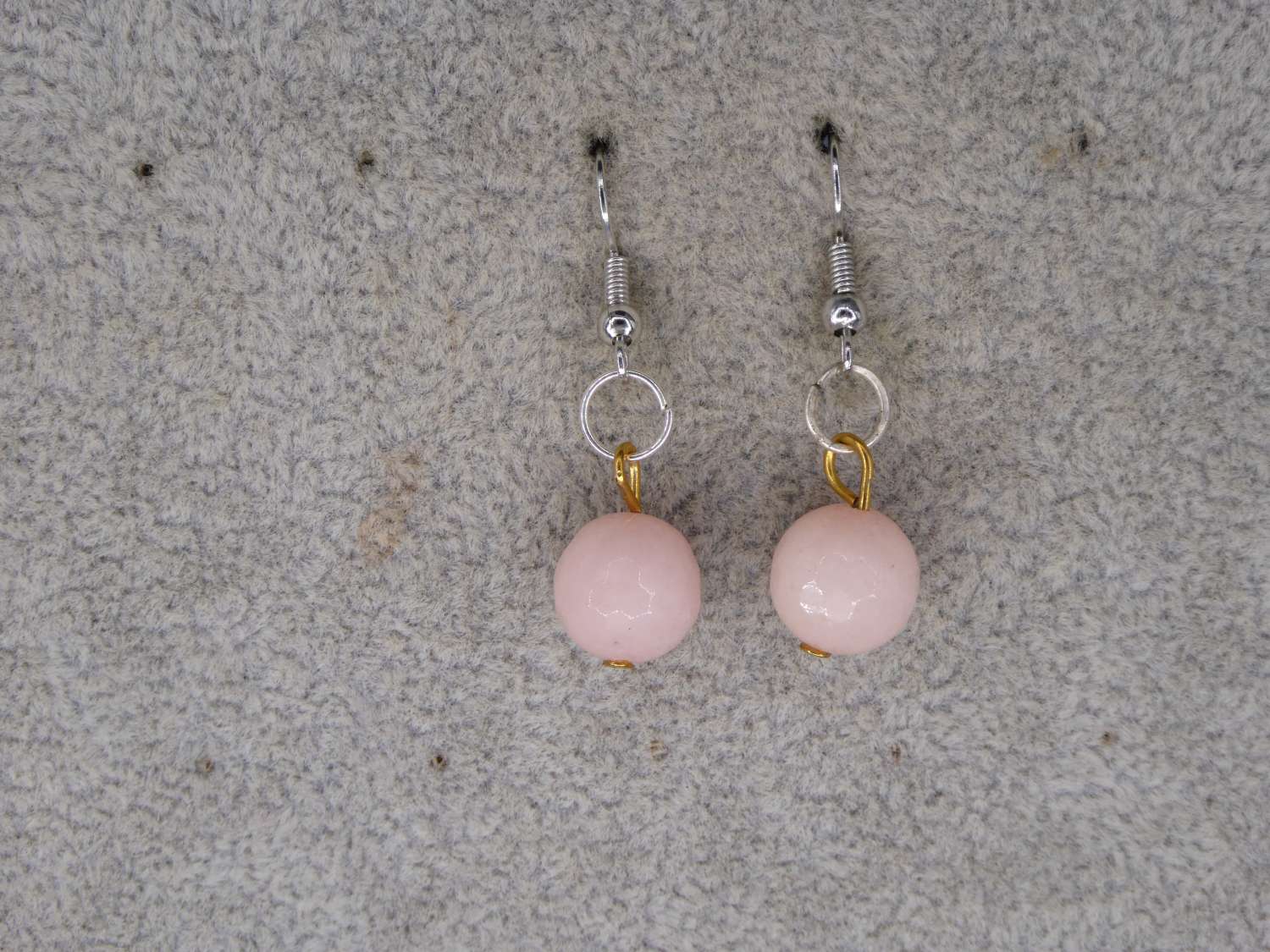 rainbow stripe Beaded Earrings length 2.2cm width 8mm rainbow stripe Beaded Earrings length 2.2cm width 8mm