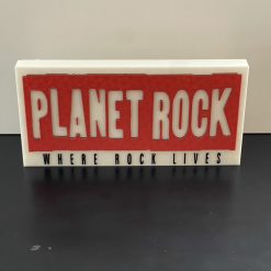 Planet Rock Radio Logo Emblem - Wall / Shelf / Desk Display Decorative plaque 2 Planet Rock Radio Logo Emblem - Wall / Shelf / Desk Display Decorative plaque 2