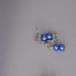 rainbow stripe Beaded Earrings length 2.2cm width 8mm