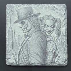 Super Heroes Harley Quinn Slate Mat Engraved x4 Coaster Set #1 Man Cave Gifts 3