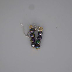 rainbow stripe Beaded Earrings length 2.2cm width 8mm