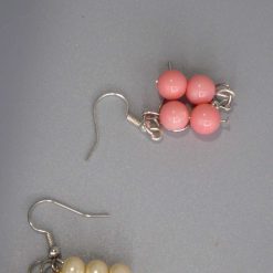 rainbow stripe Beaded Earrings length 2.2cm width 8mm