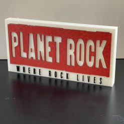 Planet Rock Radio Logo Emblem - Wall / Shelf / Desk Display Decorative plaque