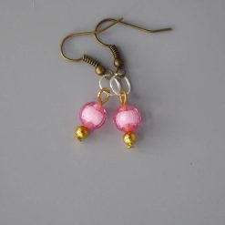 rainbow stripe Beaded Earrings length 2.2cm width 8mm