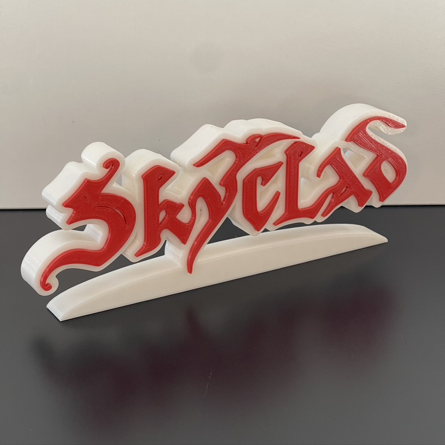 3D Skyclad Metal Rock White/Red Wall Shelf Desk Stand Display Decorative Man Cave Gift 3D Skyclad Metal Rock White/Red Wall Shelf Desk Stand Display Decorative Man Cave Gift
