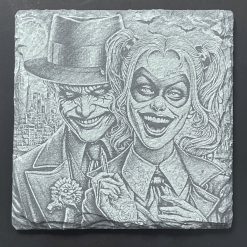 Super Heroes Harley Quinn Slate Mat Engraved x4 Coaster Set #1 Man Cave Gifts 2