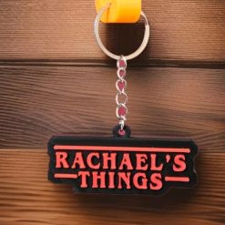 Personalised Stranger Things Style 3D Printed Keyring