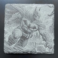 Unique Super Heroes Batman Slate Mat Engraved x4 Coaster Set #3 Man Cave Gifts 2