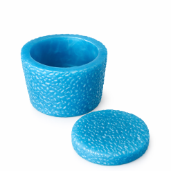 Elegant Resin Storage Pot – Blue Textured Design or White Candle‑Suitable