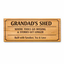 Personalised Plywood Wall Sign – Custom Garage, Shed, & Workshop Sign 3