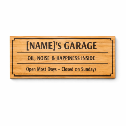 Personalised Plywood Wall Sign – Custom Garage, Shed, & Workshop Sign 7