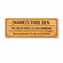 Personalised Plywood Wall Sign – Custom Garage, Shed, & Workshop Sign 9