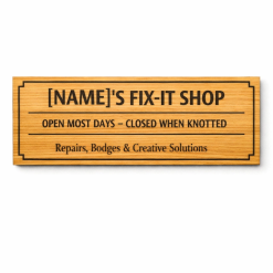 Personalised Plywood Wall Sign – Custom Garage, Shed, & Workshop Sign 6