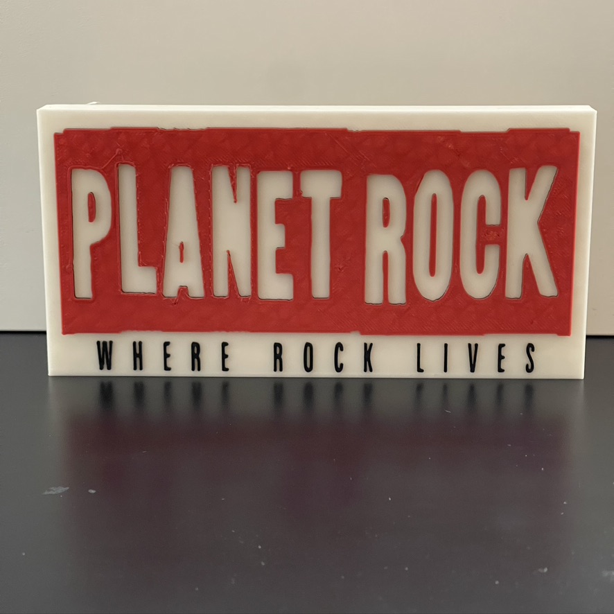 Planet Rock Radio Logo Emblem - Wall / Shelf / Desk Display Decorative plaque Planet Rock Radio Logo Emblem - Wall / Shelf / Desk Display Decorative plaque