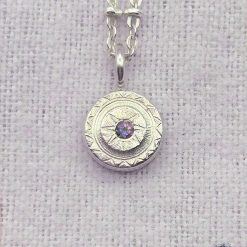 Pendant Only - Mystic Topaz Aztec Sun Sterling Silver Pendant