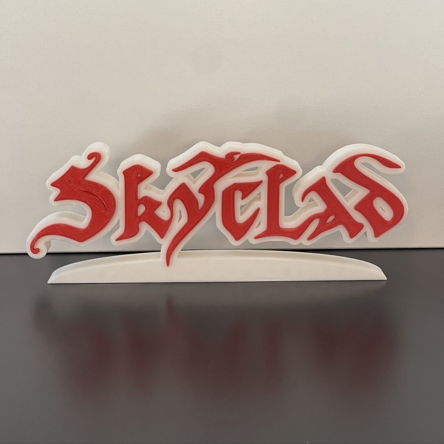 3D Skyclad Metal Rock White/Red Wall Shelf Desk Stand Display Decorative Man Cave Gift 3D Skyclad Metal Rock White/Red Wall Shelf Desk Stand Display Decorative Man Cave Gift