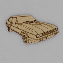 Ford Capri Handmade Wooden Magnet