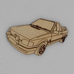 Ford Escort XR3i Convertible Handmade Wooden Magnet