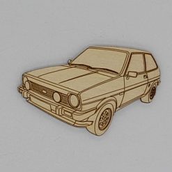 Ford Fiesta XR2 Handmade Wooden Magnet
