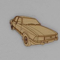 Ford Granada Saloon Handmade Wooden Magnet