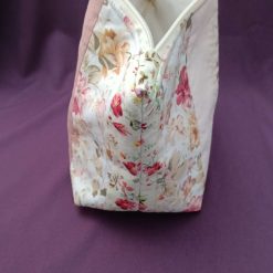 Soft Pinks and Creams Mixed Design Quilted Zip Pouch 1