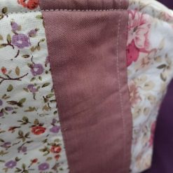 Soft Pinks and Creams Mixed Design Quilted Zip Pouch 3