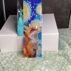 Diamond Painted Elephant Bookmark