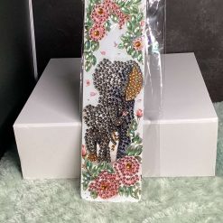 Diamond Painted Elephant Bookmark