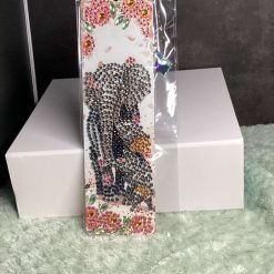 Diamond Painted Elephant Bookmark