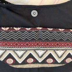 Hobo bag made with recycled fabric with a tribal pattern 3 Hobo bag made with recycled fabric with a tribal pattern 3