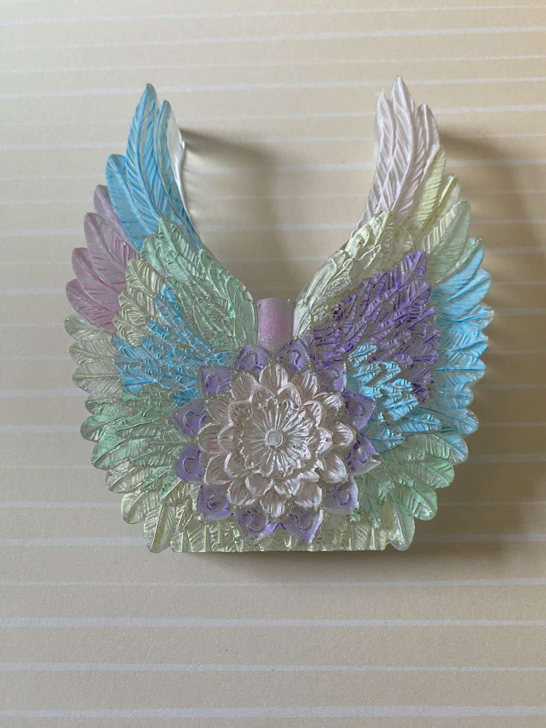 🪽🌈 Handmade Angel Wings & Mandala Ornament 🌈🪽 🪽🌈 Handmade Angel Wings & Mandala Ornament 🌈🪽