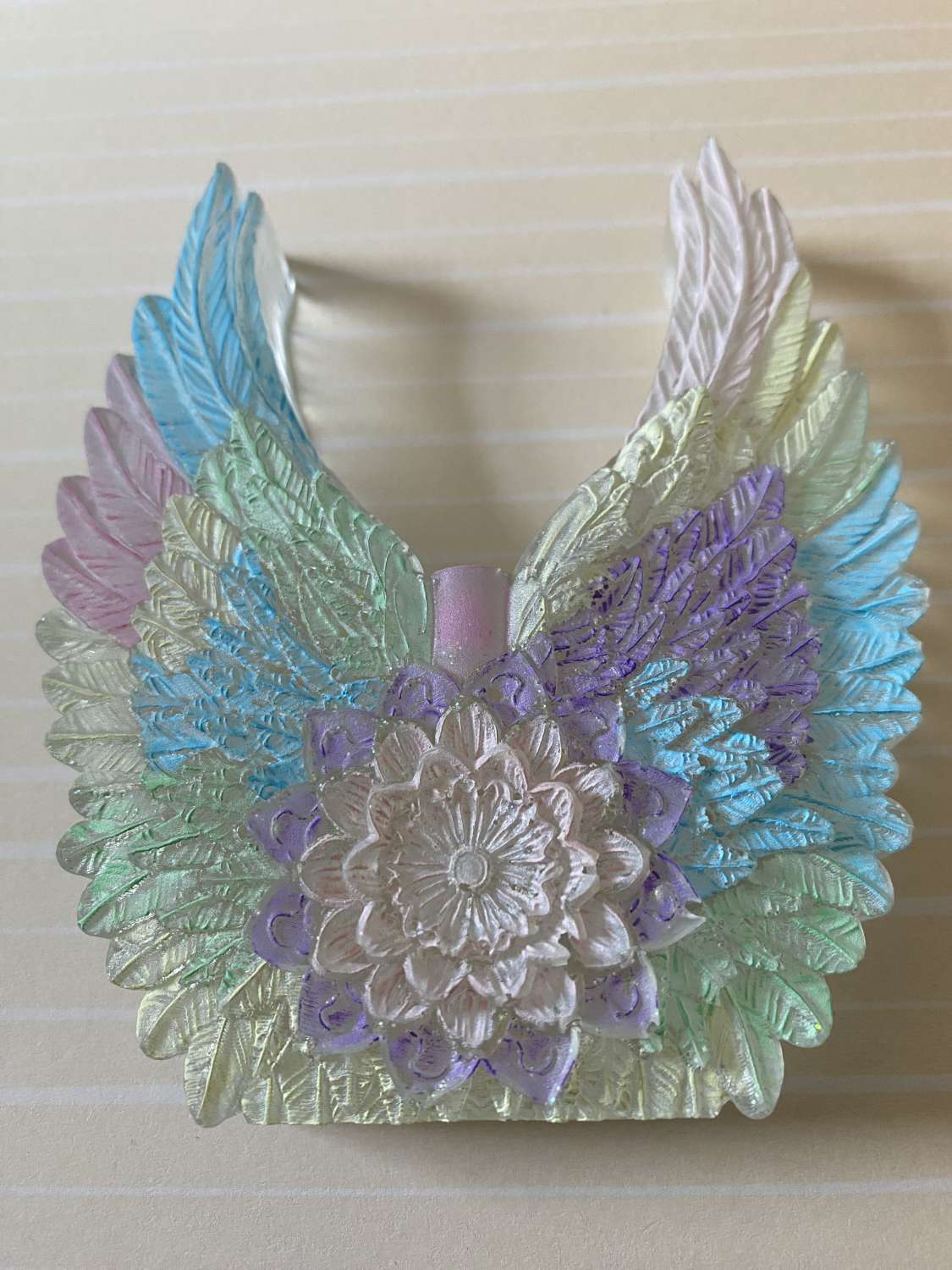 🪽🌈 Handmade Angel Wings & Mandala Ornament 🌈🪽 🪽🌈 Handmade Angel Wings & Mandala Ornament 🌈🪽