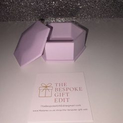 Geometric Wax Melt Burner – Pink & Grey Marble Effect