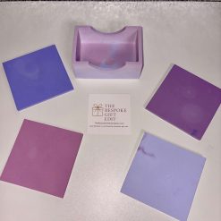 Geometric Wax Melt Burner – Pink & Grey Marble Effect