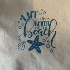 Cotton tote shopping beach bag