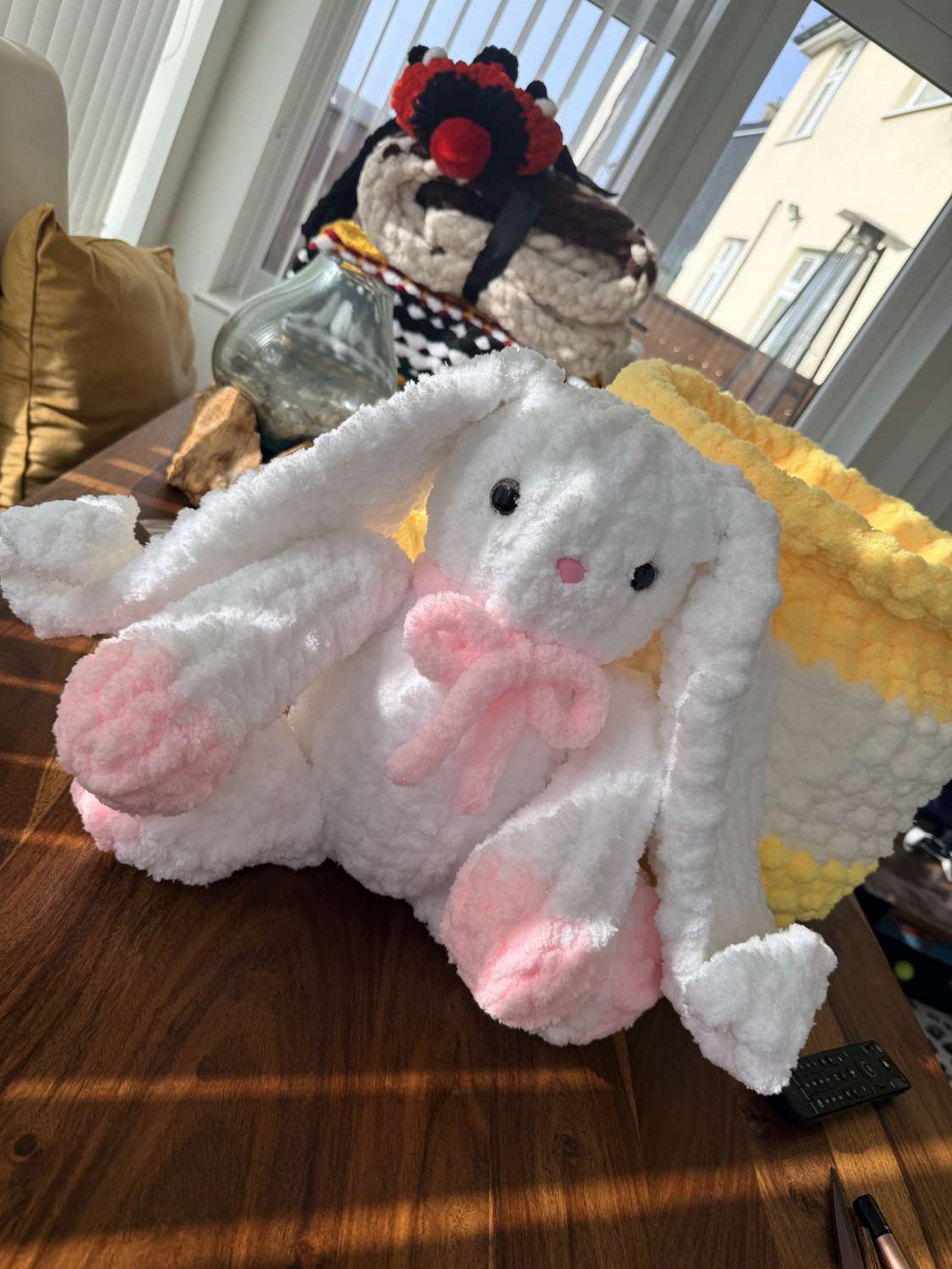 Handmade Knitted Floppy Eared Bunny Handmade Knitted Floppy Eared Bunny