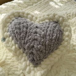 Handmade Silver Lining Throw and Cushions Set