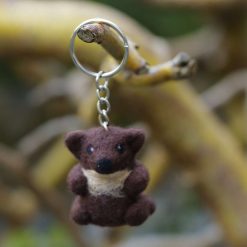Wild Woolley Friends - Pine Marten Keychain