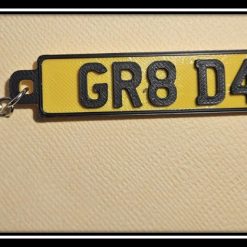 Personalised UK Number Plate Keyring