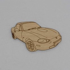 Mazda MX5 Handmade Wooden Magnet