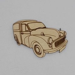 Morris Minor Van Handmade Wooden Magnet