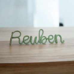 Custom Knitted Wire Name Sign – Personalized Name Art – Handmade Rope Letter Decor – Nursery, Wedding, or Home Decor – Choice of Colour 2 Custom Knitted Wire Name Sign – Personalized Name Art – Handmade Rope Letter Decor – Nursery, Wedding, or Home Decor – Choice of Colour 2