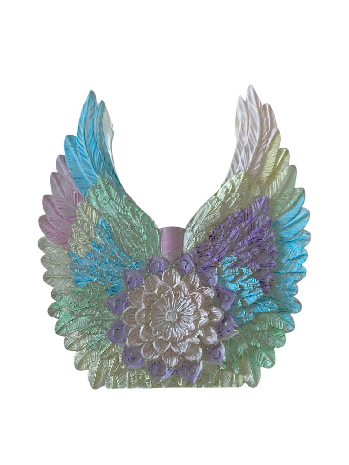 🪽🌈 Handmade Angel Wings & Mandala Ornament 🌈🪽 🪽🌈 Handmade Angel Wings & Mandala Ornament 🌈🪽