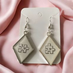 🧩❤️Rhombus- shaped earrings ❤️🧩