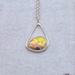 Pendant Only - Bumblebee Jasper Sterling Silver Pendant